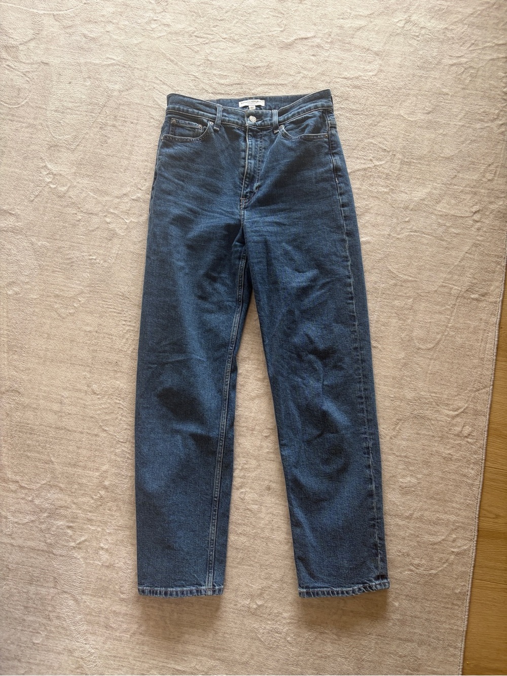 Banana republic 90s style High-Waist Straight Leg Jeans - Dark Blue